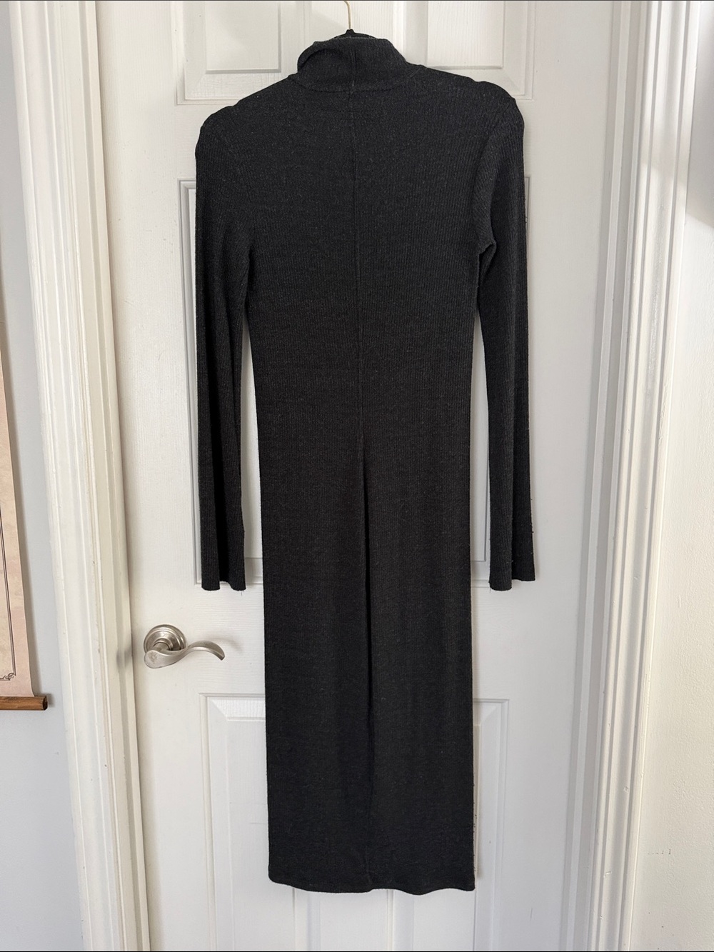 Enza Costa Black Long Sleeve Turtleneck Knit Dress - Picture 5 of 6